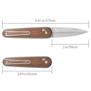 SRM Ambi Lock Folding Knife Twin 251MB-MN (N690 Blade, G10 Handle)