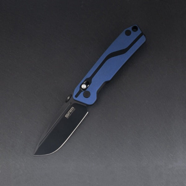 SRM folding knife 7228-GI (D2 blade, G10 handle, ambi clip)