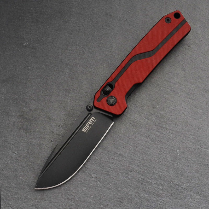 SRM folding knife 7228L-GV (VG10 blade, G10 handle, ambi-clip