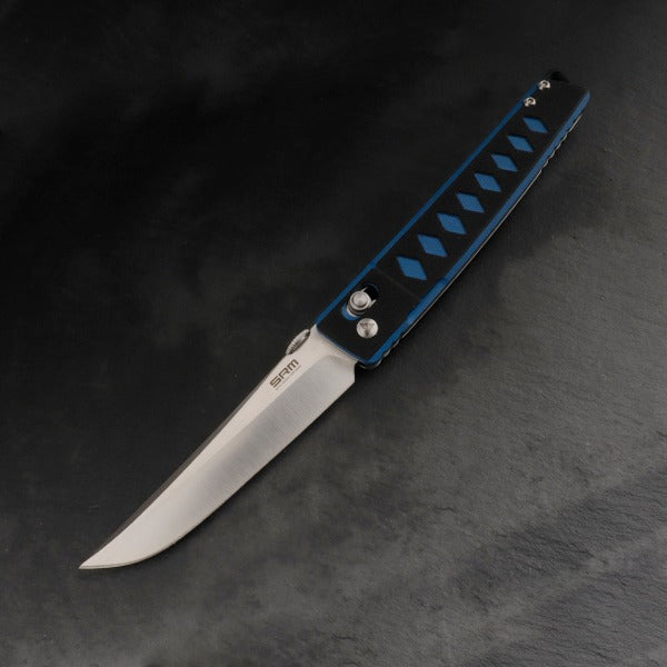 SRM folding knife 9215 (D2 blade, G10 handle, ambi clip