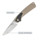 SRM Dome 106M-GW (2.99" 14C28N Blade, G10 Handle)