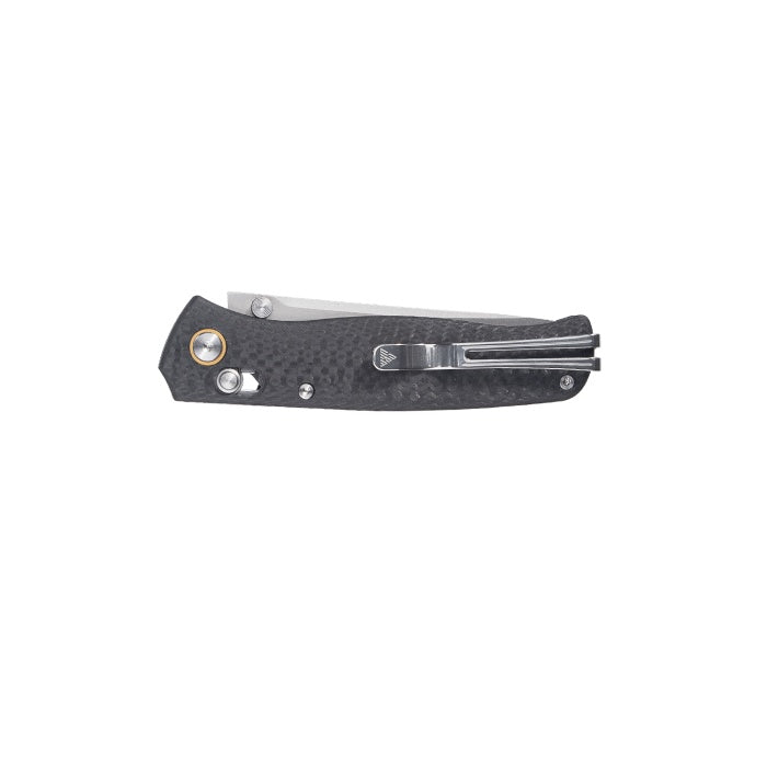 SRM Ambi Lock Folding Knife Medal 255L-CB2 (Laminated 140Cr Steel Blade, Carbon-fiber Handle)