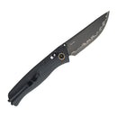 SRM Ambi Lock Folding Knife Medal 255L-MB2 (Laminated 140Cr Steel Blade, Micarta Handle)