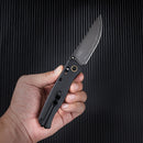 SRM Ambi Lock Folding Knife Medal 255L-MB2 (Laminated 140Cr Steel Blade, Micarta Handle)
