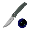 SRM Ambi Lock Folding Knife Medal 255L-MG2 (Laminated 140Cr Steel Blade, Micarta Handle)