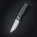 SRM Ambi Lock Folding Knife Medal 255L-MG2 (Laminated 140Cr Steel Blade, Micarta Handle)