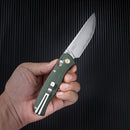 SRM Ambi Lock Folding Knife Medal 255L-MG2 (Laminated 140Cr Steel Blade, Micarta Handle)