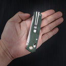 SRM Ambi Lock Folding Knife Medal 255L-MG2 (Laminated 140Cr Steel Blade, Micarta Handle)