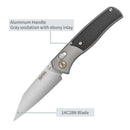 SRM Medal 259L-AK (3.18” 14C28N Blade, Aluminum Handle)