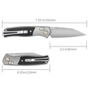 SRM Medal 259L-AK (3.18” 14C28N Blade, Aluminum Handle)