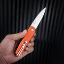 SRM 408L-GX QRICK (14C28N blade, G10 handle, liner lock, Invisible flipper)