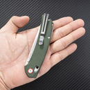 SRM 411L-MG (14C28N blade, Micarta handle, ambi-clip, ambi lock)