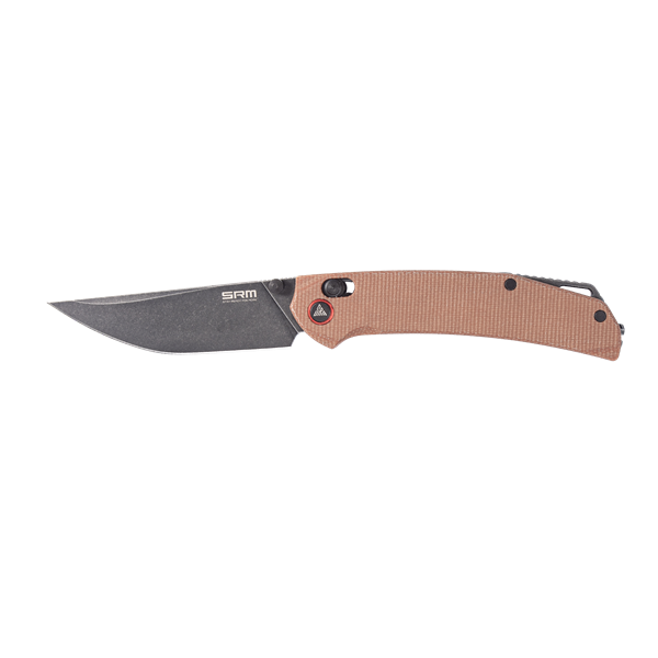 SRM 411L-MN (14C28N blade, Micarta handle, ambi-clip, ambi lock)