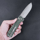 SRM Rubik 7228B-MG (Mono-chassis liner, 14C28N, Micarta handle, ambi-clip, large size)