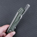 SRM Rubik 7228B-MG (Mono-chassis liner, 14C28N, Micarta handle, ambi-clip, large size)