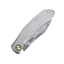 SANRENMU 7315-TZ (Damascus blade, Titanium handle, slip joint, ambi clip)