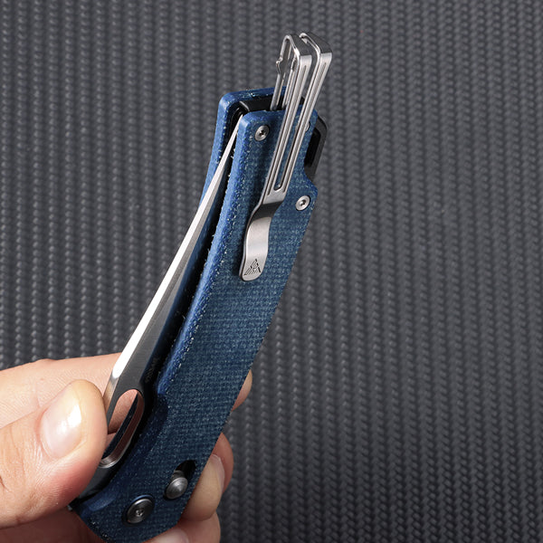 SRM 9203-ME (10Cr15CoMoV, Micarta, ambi-clip)