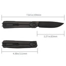SRM Palfrey 135L-GB (frame lock, 14C28N, G10 + stainless steel handle)