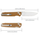 SRM Terrier 258L-GW2 (Laminated 140Cr Steel, G10 handle, Mono Chassis, ambi-clip, ambi lock)