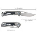 SRM 9203-AK (laminated 140Cr blade, Aluminum handle, ambi-clip)