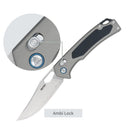 SRM 9203-AK (laminated 140Cr blade, Aluminum handle, ambi-clip)