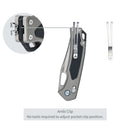 SRM 9203-AK (laminated 140Cr blade, Aluminum handle, ambi-clip)