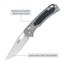 SRM 9203-AK (laminated 140Cr blade, Aluminum handle, ambi-clip)