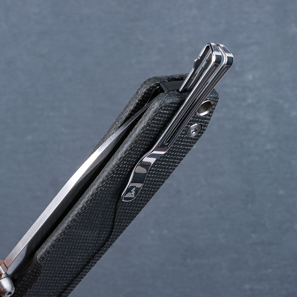 SRM folding knife 7228L-GW (VG10 blade, G10 handle, ambi-clip