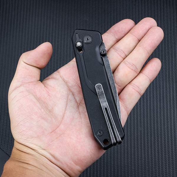 SRM folding knife 7228L-GB (VG10 blade, G10 handle, ambi-clip