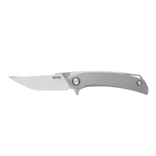 SRM folding knife 7411-TZ (154CM blade, Titanium handle)